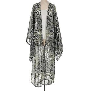 Jennifer Grace - Kimono S Oversized NWOT - Stunning Pockets White Black